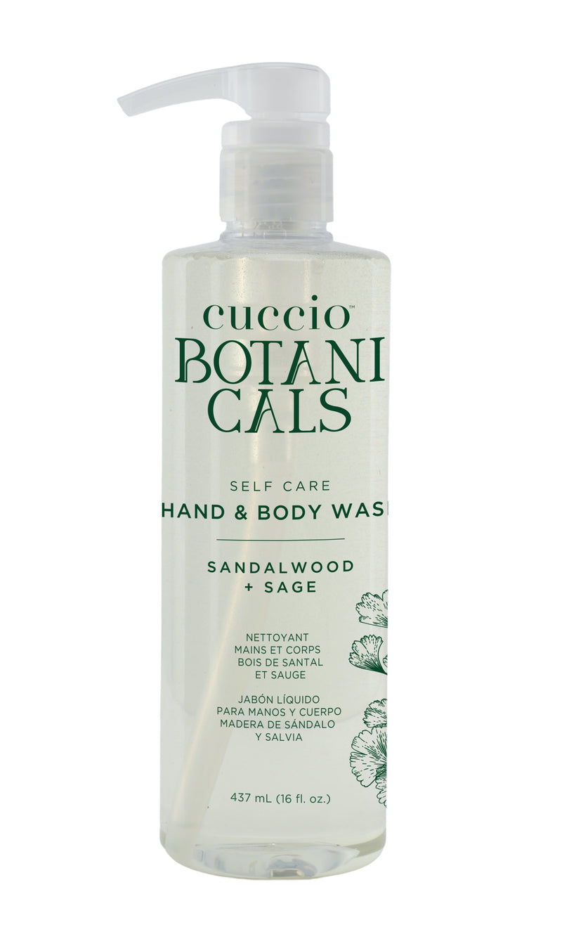 BOTANICALS HYDRATING HAND & BODY WASH SANDALWOOD + SAGE 16oz.