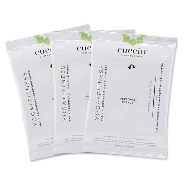 FITNESS EQUIPMENT + MAT CLEANING WIPES - 3 PACKS
